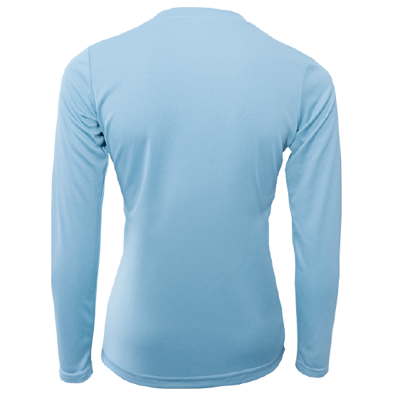 "Life Is Better At The Beach" Conch Women's Long Sleeve UPF 50+ Dry-Fit Shirt (No Back)