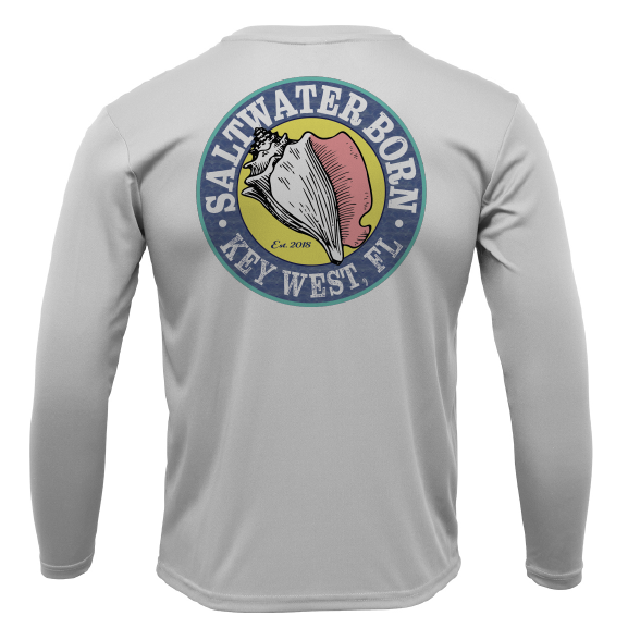 Key West, FL Mahi on Chest Long Sleeve UPF 50+ Dry-Fit Shirt