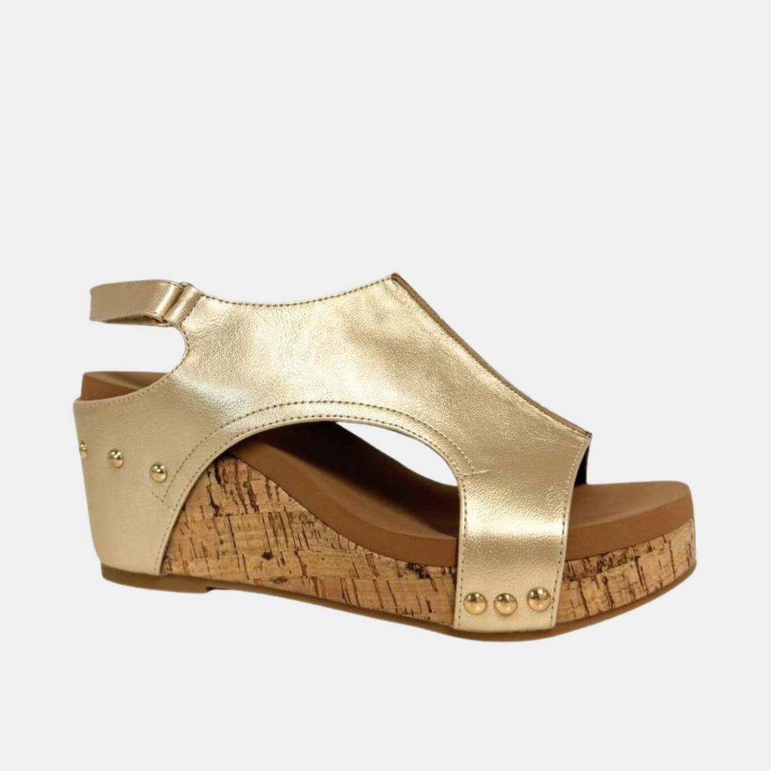 The Hannah Slingback Wedge – Cutout Platform Sandal in 8 Stylish Finishes