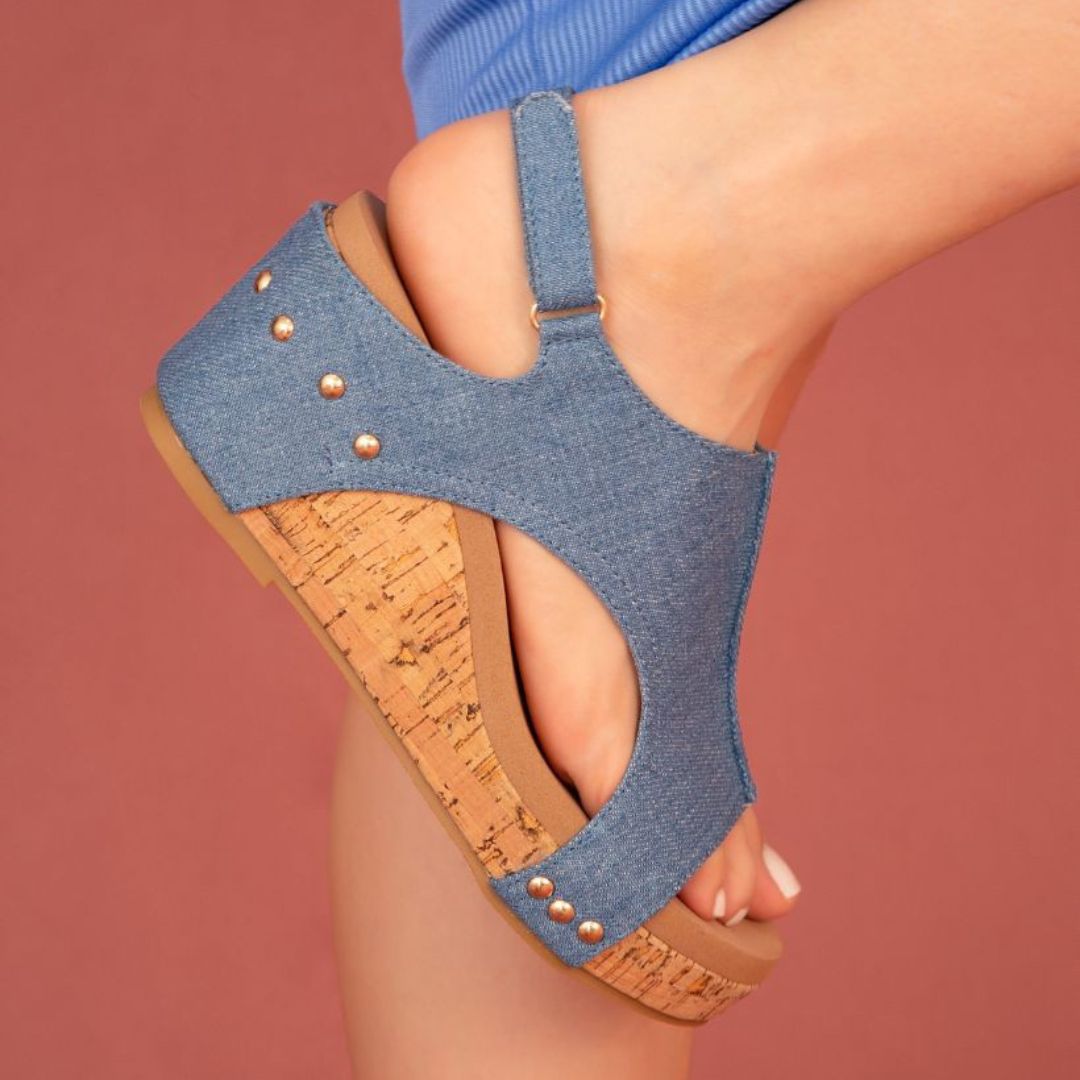 The Hannah Slingback Wedge – Cutout Platform Sandal in 8 Stylish Finishes