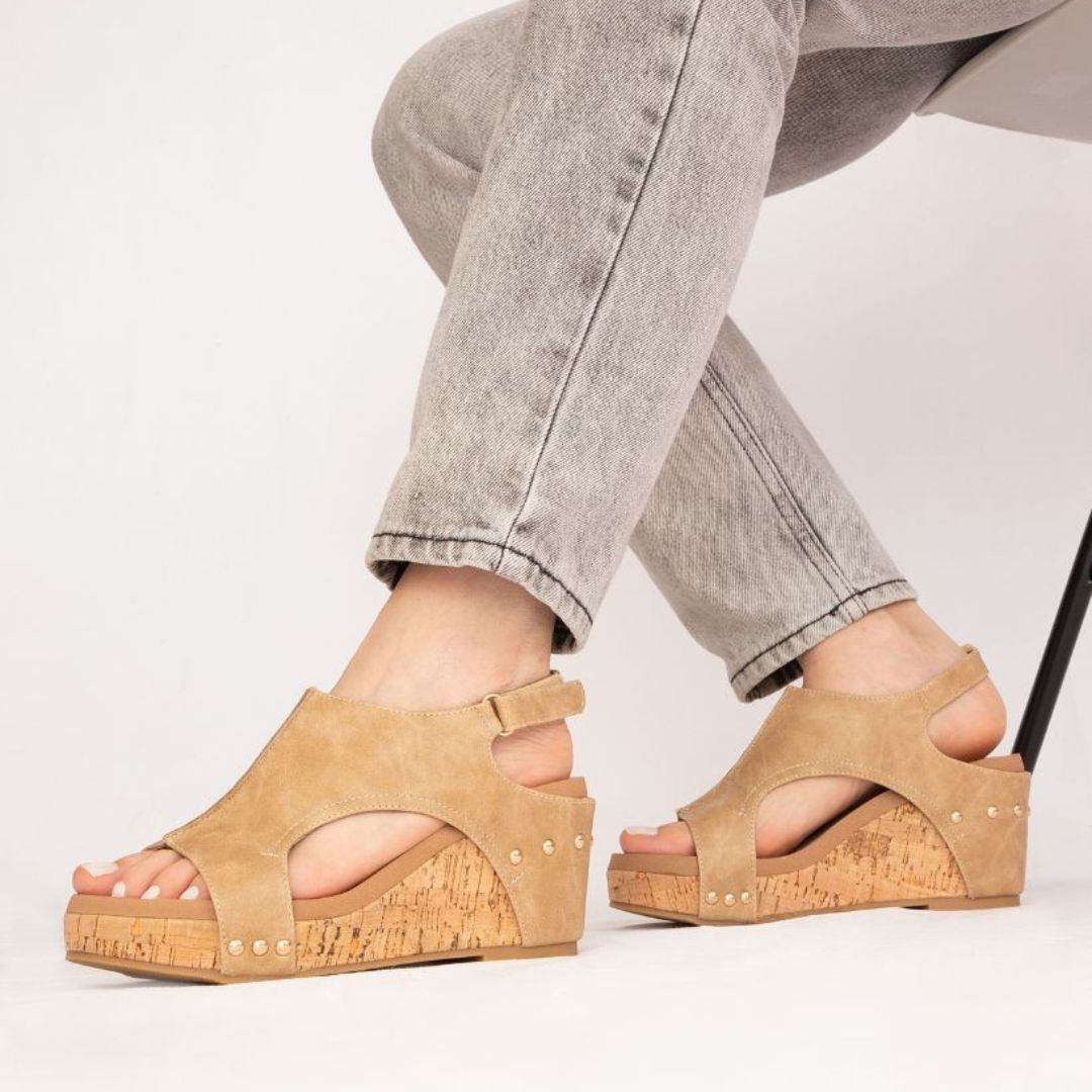 The Hannah Slingback Wedge – Cutout Platform Sandal in 8 Stylish Finishes