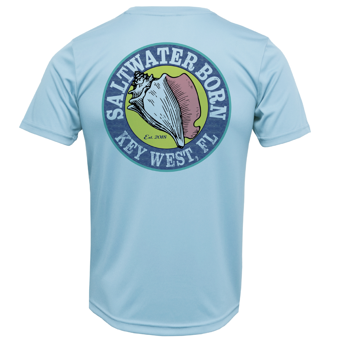 Key West, FL Mahi on Chest Short Sleeve UPF 50+ Dry-Fit Shirt