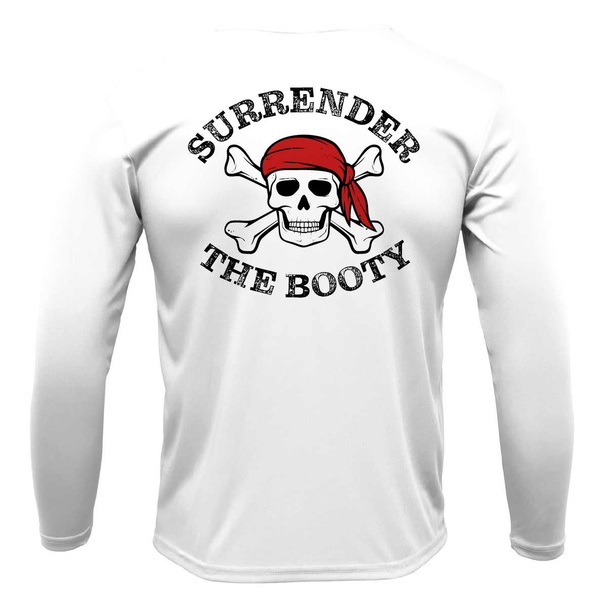 Michigan Freshwater Born "Surrender The Booty" Men's Long Sleeve UPF 50+ Dry-Fit Shirt
