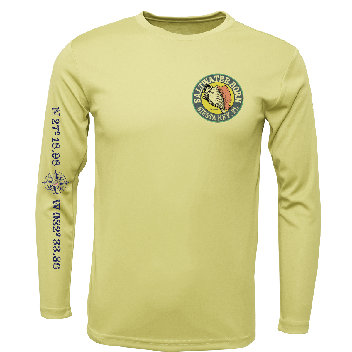 Siesta Key Sailfish Long Sleeve UPF 50+ Dry-Fit Shirt