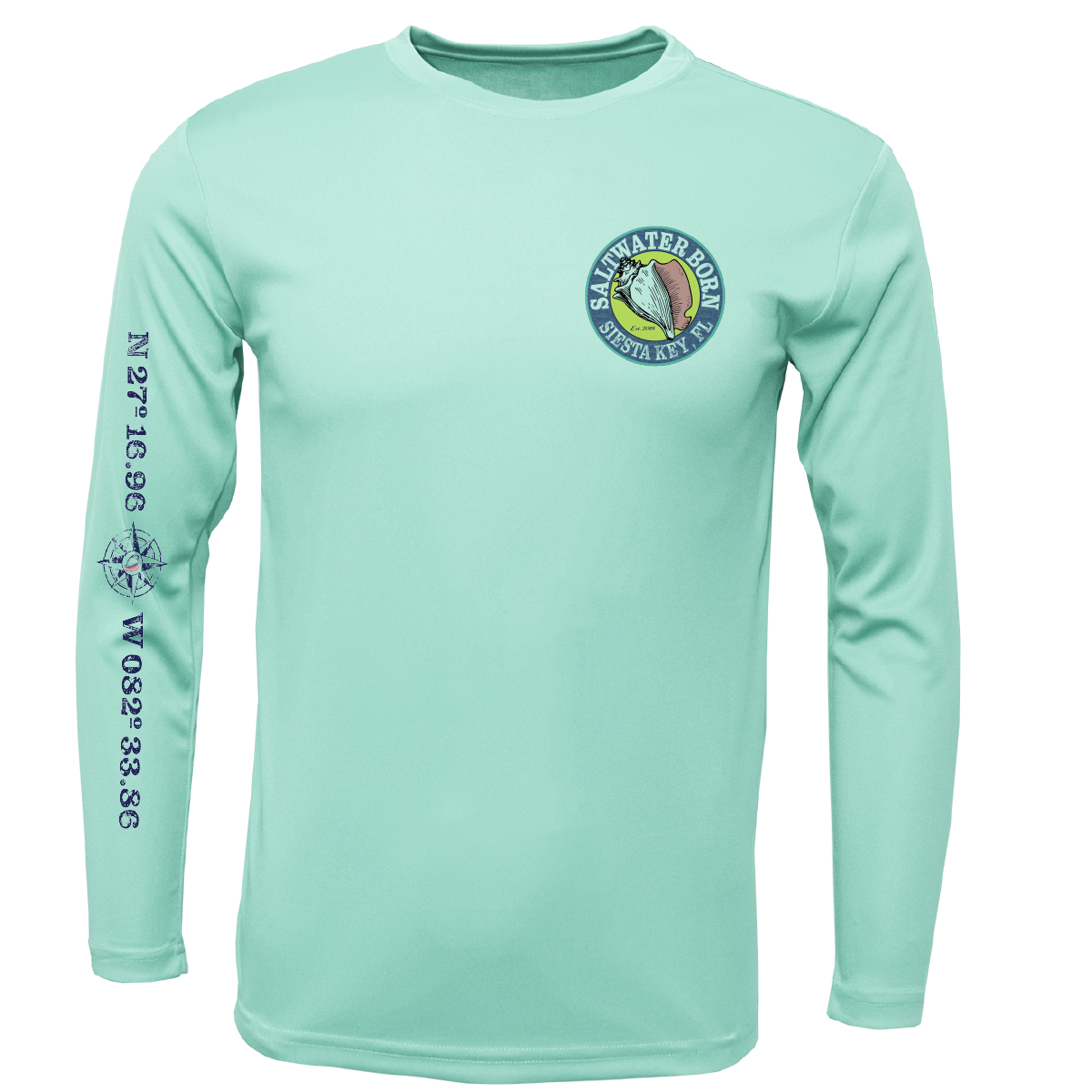 Siesta Key Sailfish Long Sleeve UPF 50+ Dry-Fit Shirt
