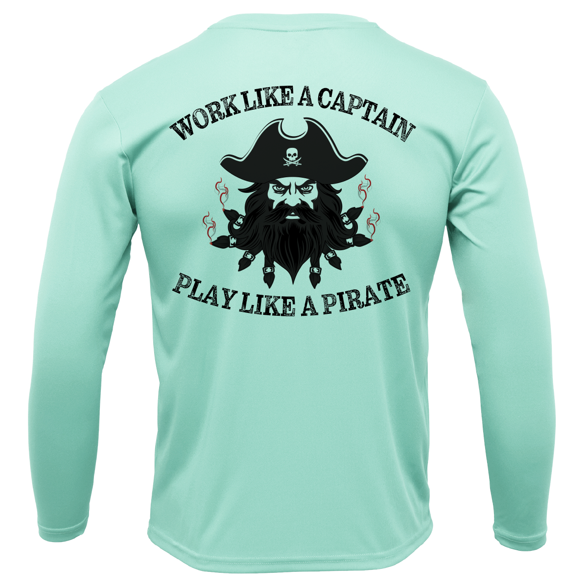 North Carolina Blackbeard Long Sleeve UPF 50+ Dry-Fit Shirt