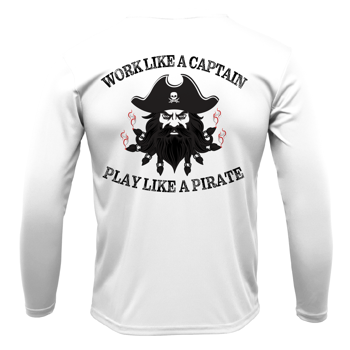 Tampa Bay, FL Blackbeard Men's Long Sleeve UPF 50+ Dry-Fit Shirt