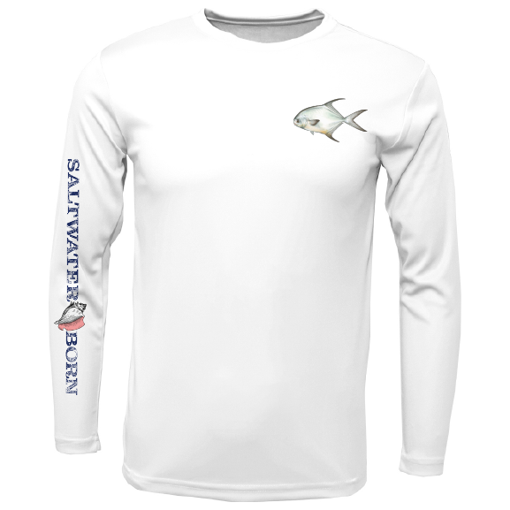 Permit on Chest Long Sleeve UPF 50+ Dry-Fit Shirt