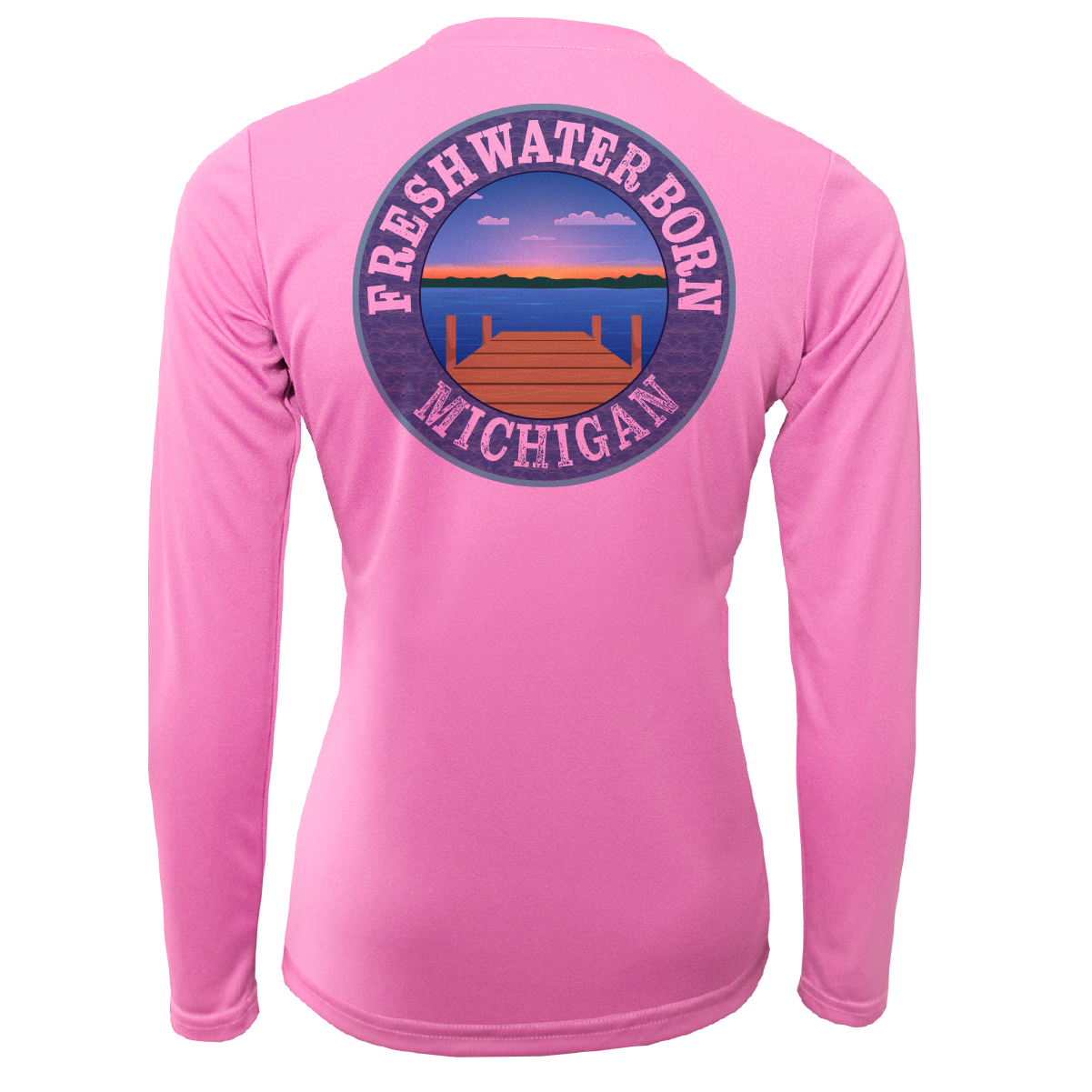 Michigan "Life is Better at the Lake" Women's Long Sleeve UPF 50+ Dry-Fit Shirt