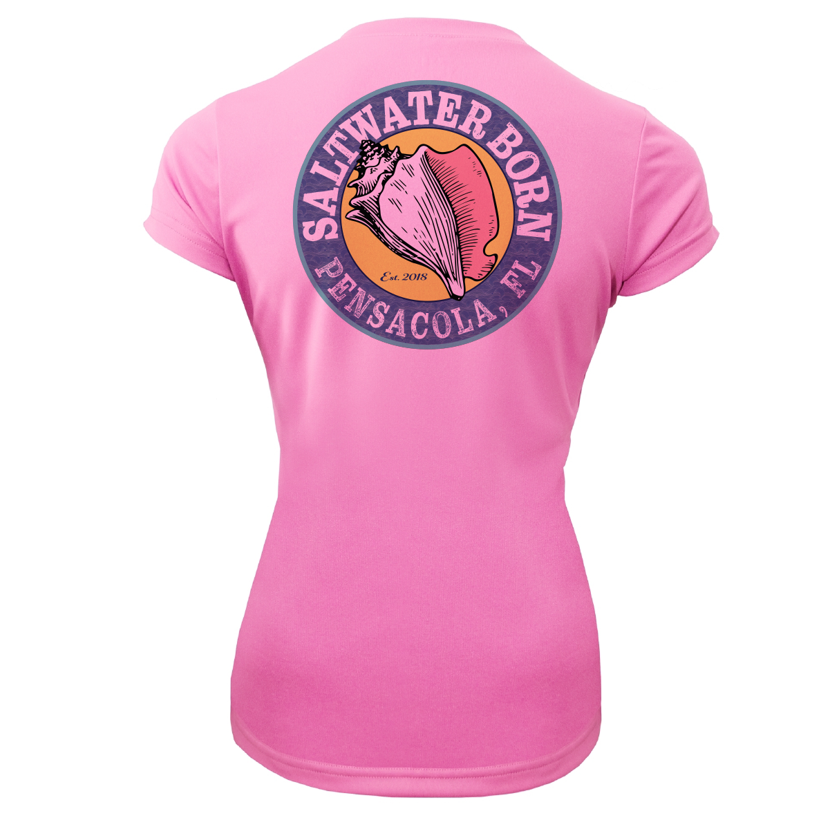Pensacola, FL "Life Is Better At The Beach" Turtle Women's Short Sleeve UPF 50+ Dry-Fit Shirt