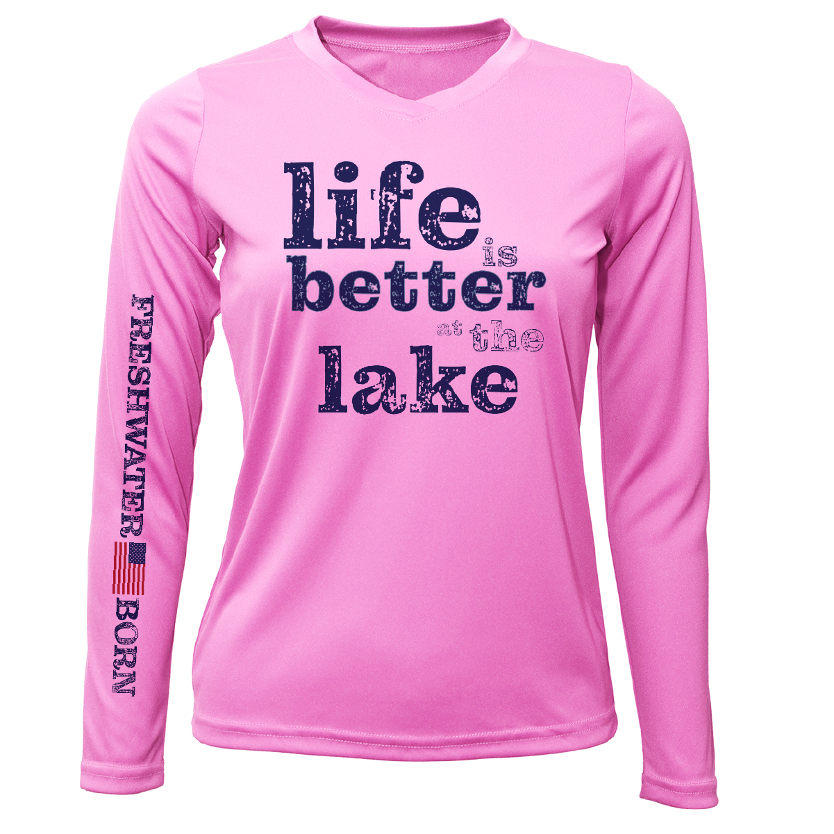 Michigan "Life is Better at the Lake" Women's Long Sleeve UPF 50+ Dry-Fit Shirt