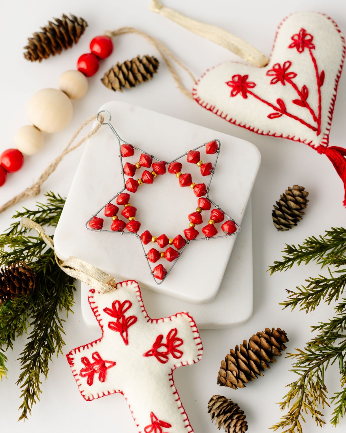 Gabriela Paperbead Star Ornament