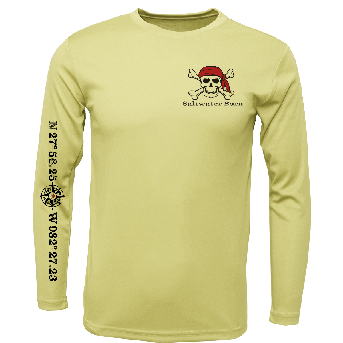 Saltwater Born Blackbeard Long Sleeve UPF 50+ Dry-Fit Shirt