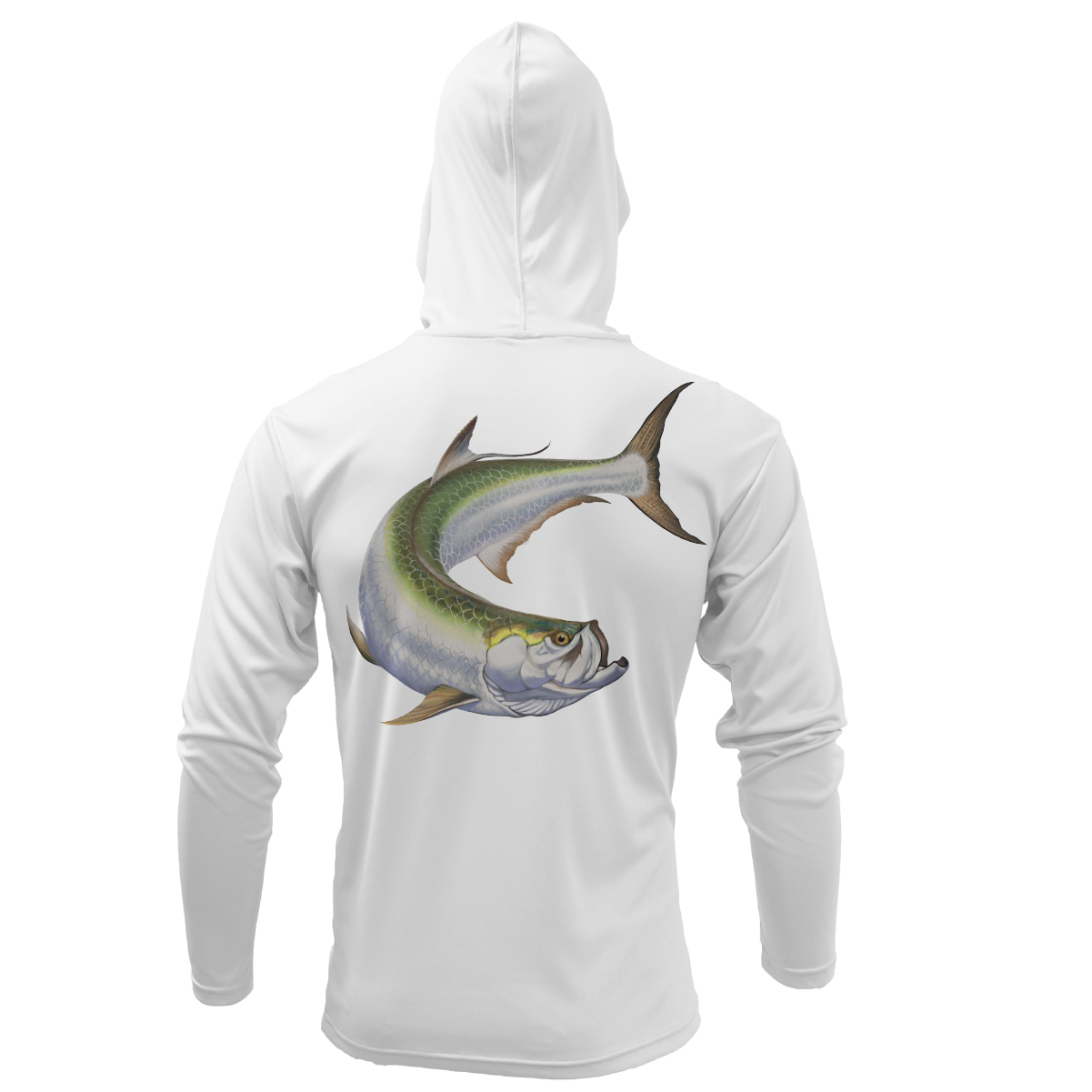 Boca Grande, FL Action Tarpon Long Sleeve UPF 50+ Dry-Fit Hoodie