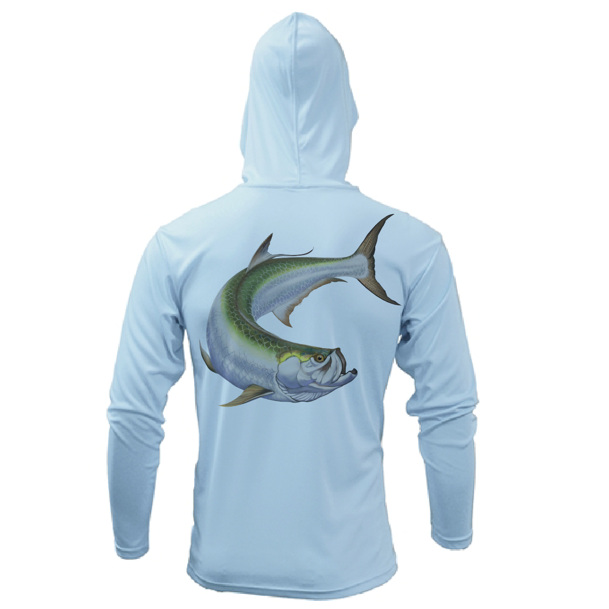Boca Grande, FL Action Tarpon Long Sleeve UPF 50+ Dry-Fit Hoodie