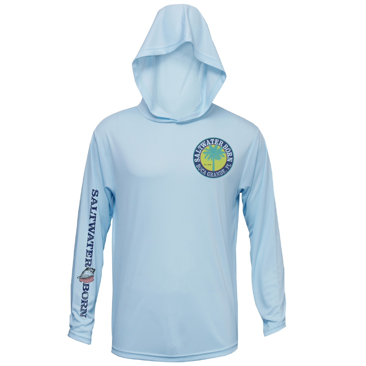 Boca Grande, FL Action Tarpon Long Sleeve UPF 50+ Dry-Fit Hoodie
