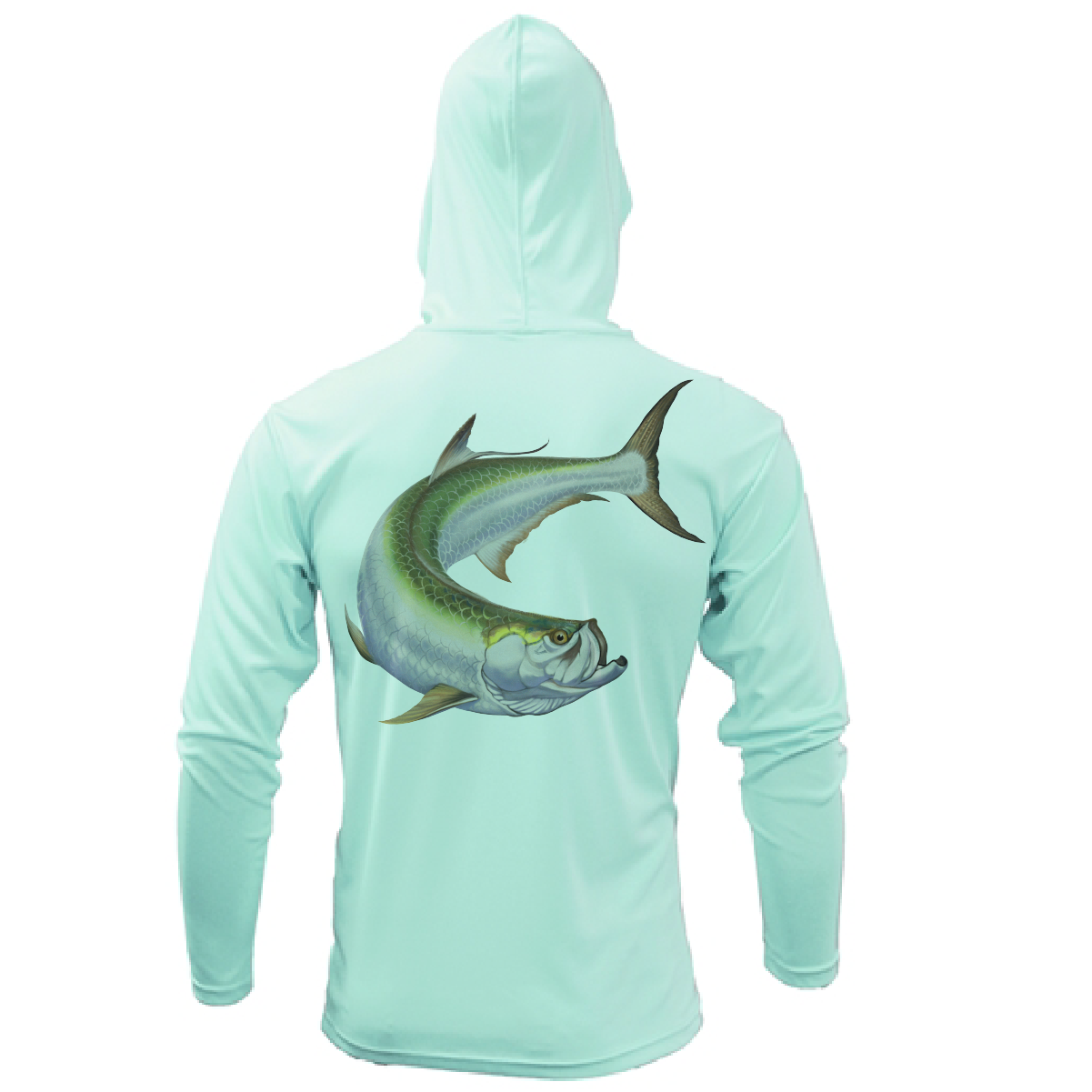 Boca Grande, FL Action Tarpon Long Sleeve UPF 50+ Dry-Fit Hoodie