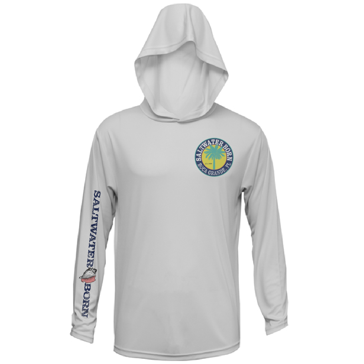 Boca Grande, FL Action Tarpon Long Sleeve UPF 50+ Dry-Fit Hoodie