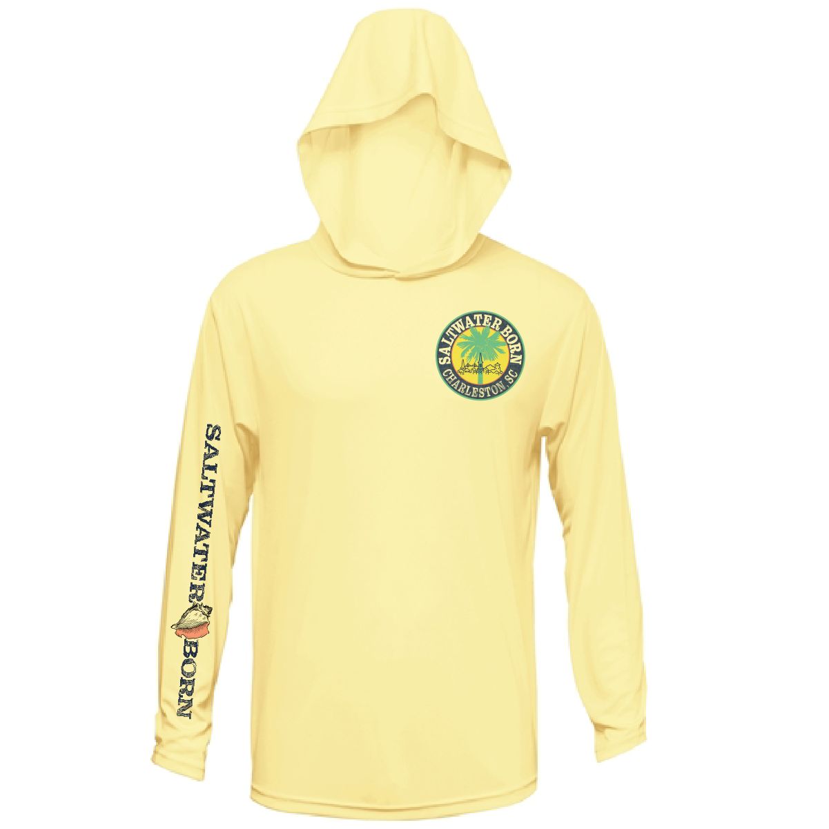 Charleston, SC Kraken Palmetto Logo Men's Long Sleeve UPF 50+ Dry-Fit Hoodie