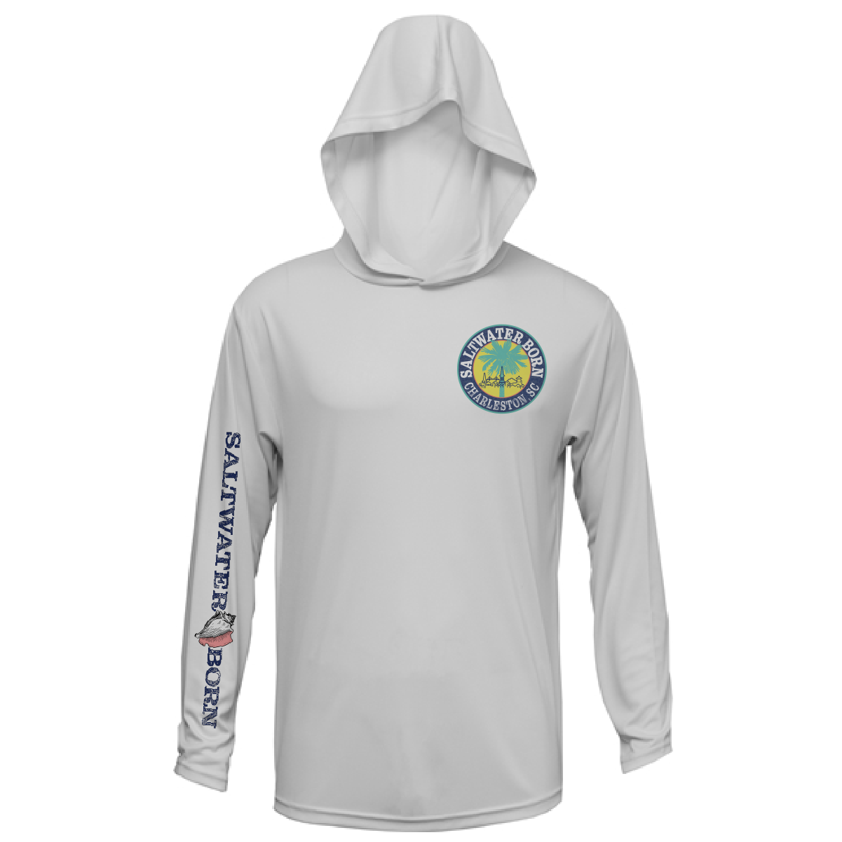 Charleston, SC Kraken Palmetto Logo Men's Long Sleeve UPF 50+ Dry-Fit Hoodie