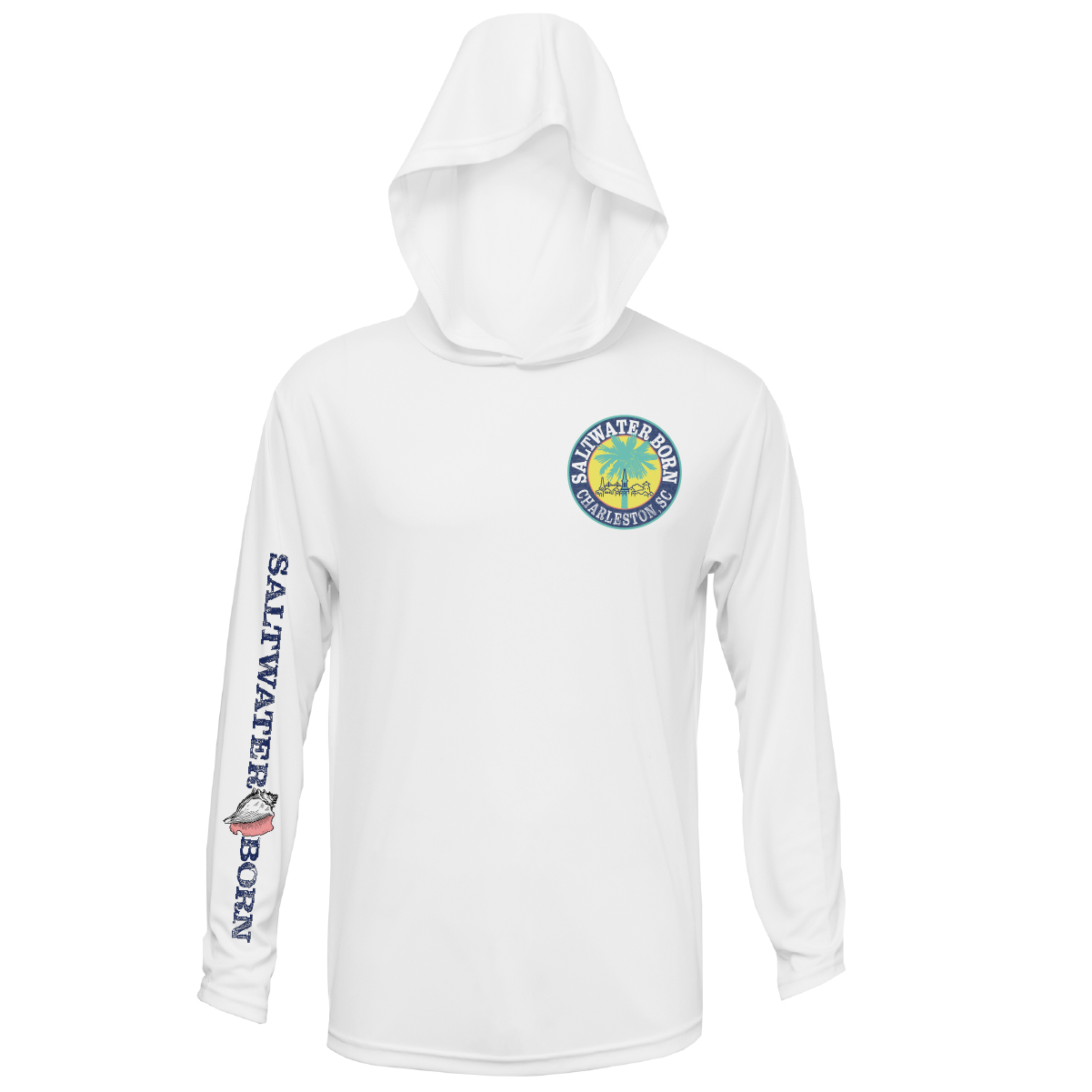 Charleston, SC Kraken Palmetto Logo Men's Long Sleeve UPF 50+ Dry-Fit Hoodie