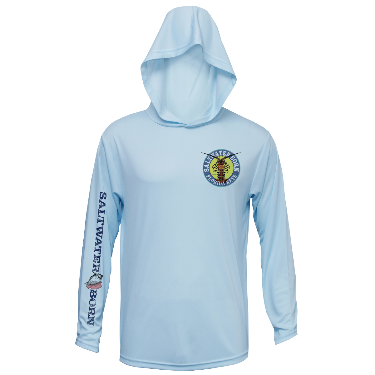 Florida Keys Realistic Lobster Long Sleeve UPF 50+ Dry-Fit Hoodie