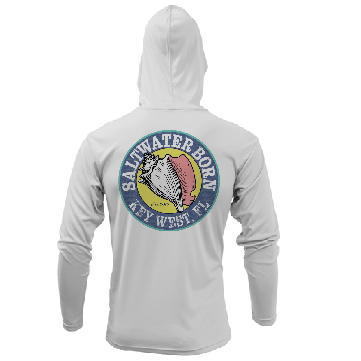 Key West, FL Linear Logo Long Sleeve UPF 50+ Dry-Fit Hoodie