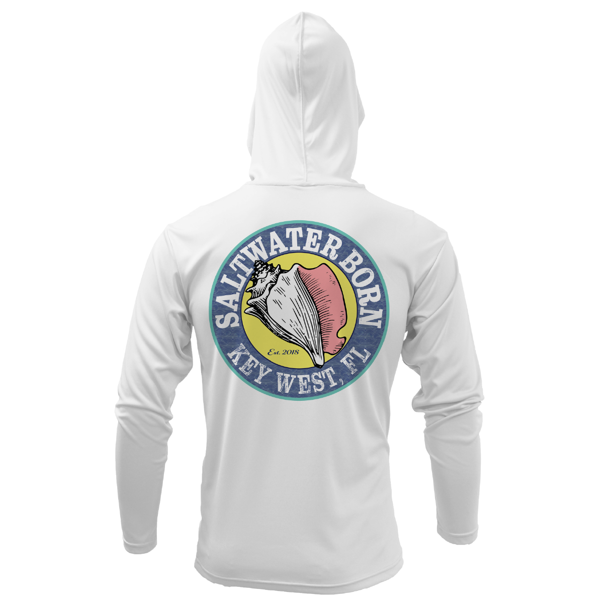 Key West, FL Linear Logo Long Sleeve UPF 50+ Dry-Fit Hoodie