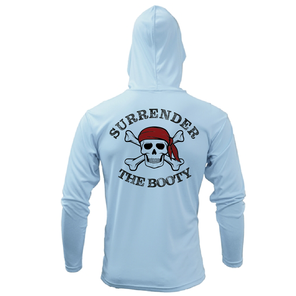Texas Freshwater Born "Surrender The Booty" Men's Long Sleeve UPF 50+ Dry-Fit Hoodie