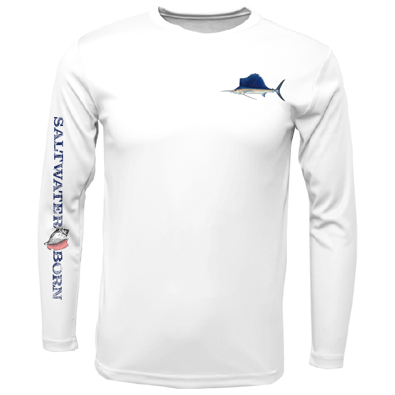 SK Sailfish on Chest Long Sleeve UPF 50+ Dry-Fit Shirt