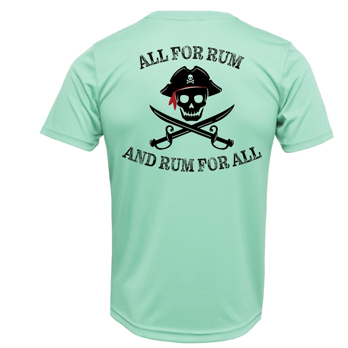 Dunedin, FL "All For Rum and Rum For All" Men's Short Sleeve UPF 50+ Dry-Fit Shirt