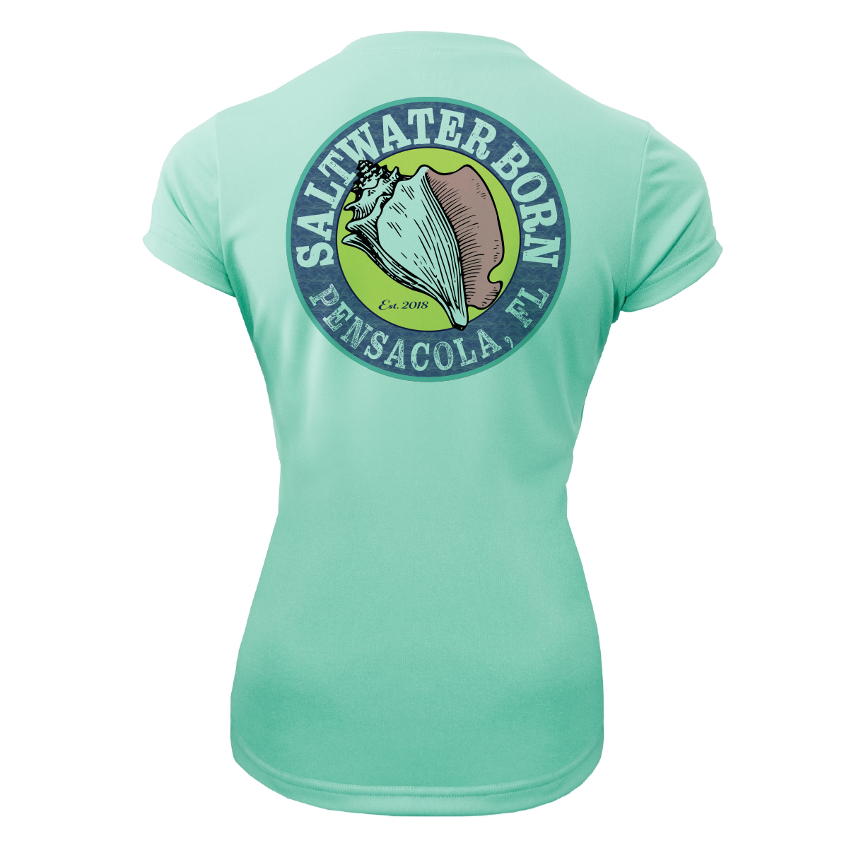 Pensacola, FL "Life Is Better At The Beach" Turtle Women's Short Sleeve UPF 50+ Dry-Fit Shirt