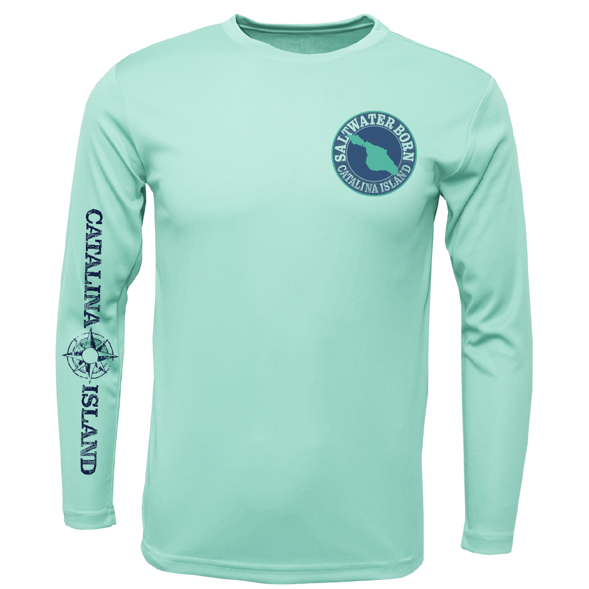 Catalina Island, CA Kraken Boy's Long Sleeve UPF 50+ Dry-Fit Shirt