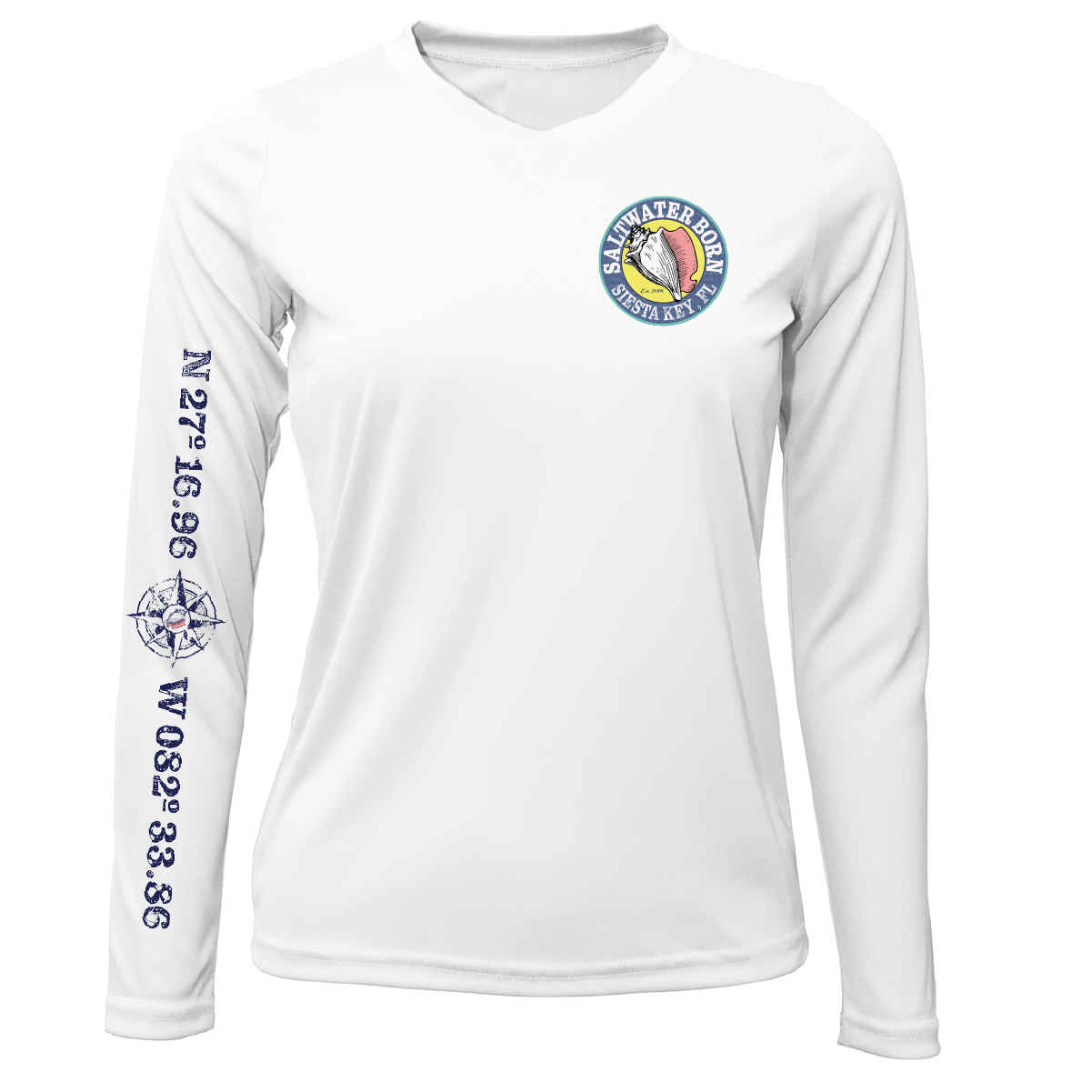 Siesta Key "Surrender The Booty" Women's Long Sleeve UPF 50+ Dry-Fit Shirt