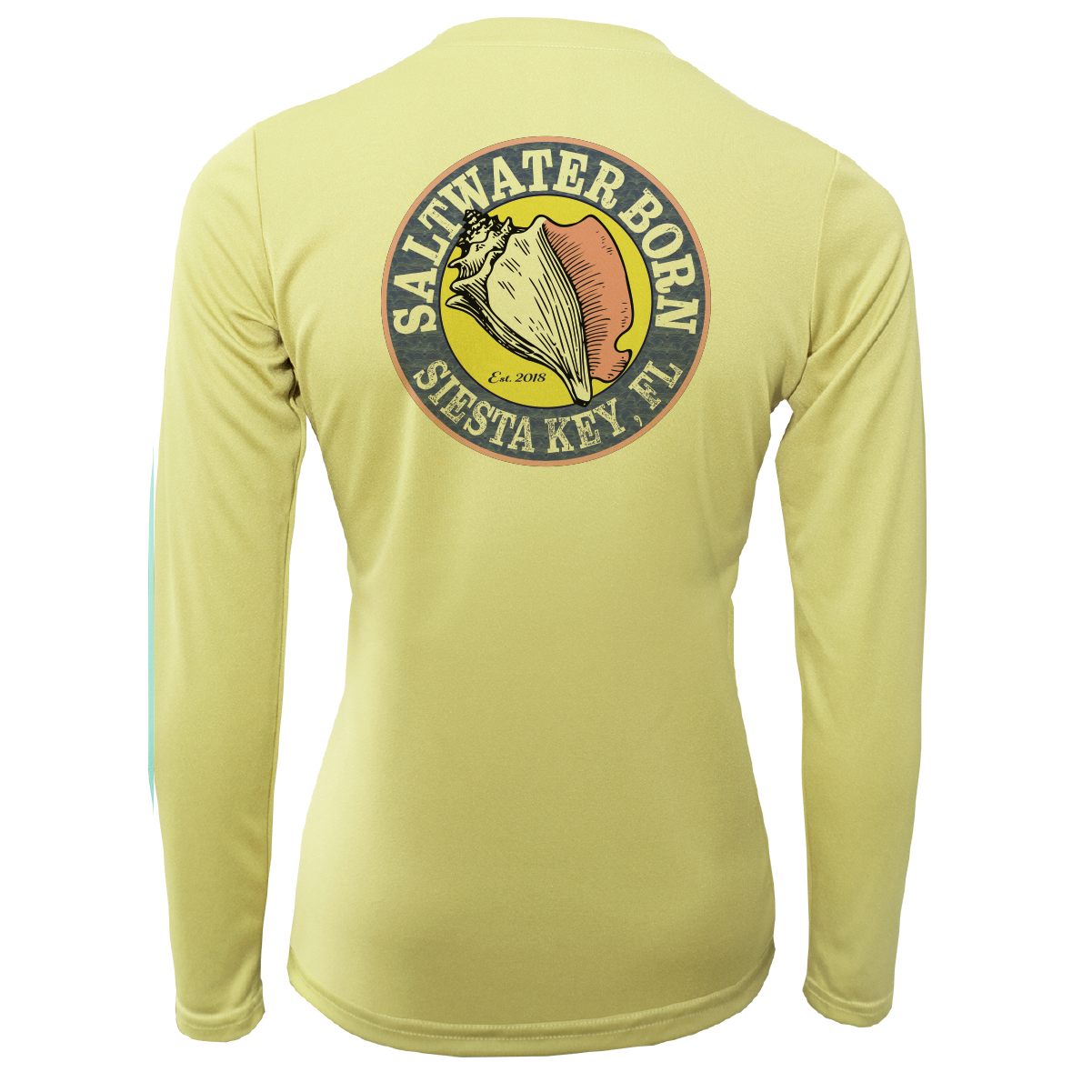 Siesta Key "Saltwater Hair...Don't Care" Long Sleeve UPF 50+ Dry-Fit Shirt