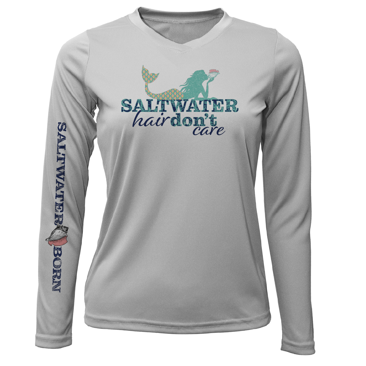 Dunedin, FL "Saltwater Hair Don't Care" Long Sleeve UPF 50+ Dry-Fit Shirt