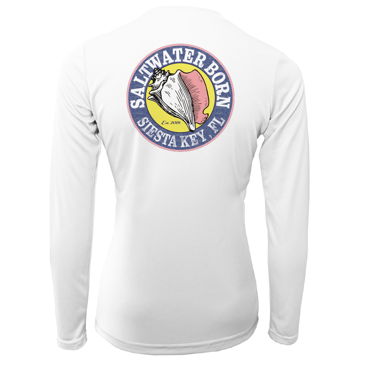 Siesta Key "Saltwater Hair...Don't Care" Long Sleeve UPF 50+ Dry-Fit Shirt