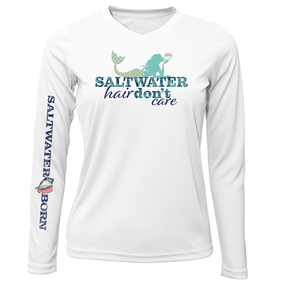 Dunedin, FL "Saltwater Hair Don't Care" Long Sleeve UPF 50+ Dry-Fit Shirt