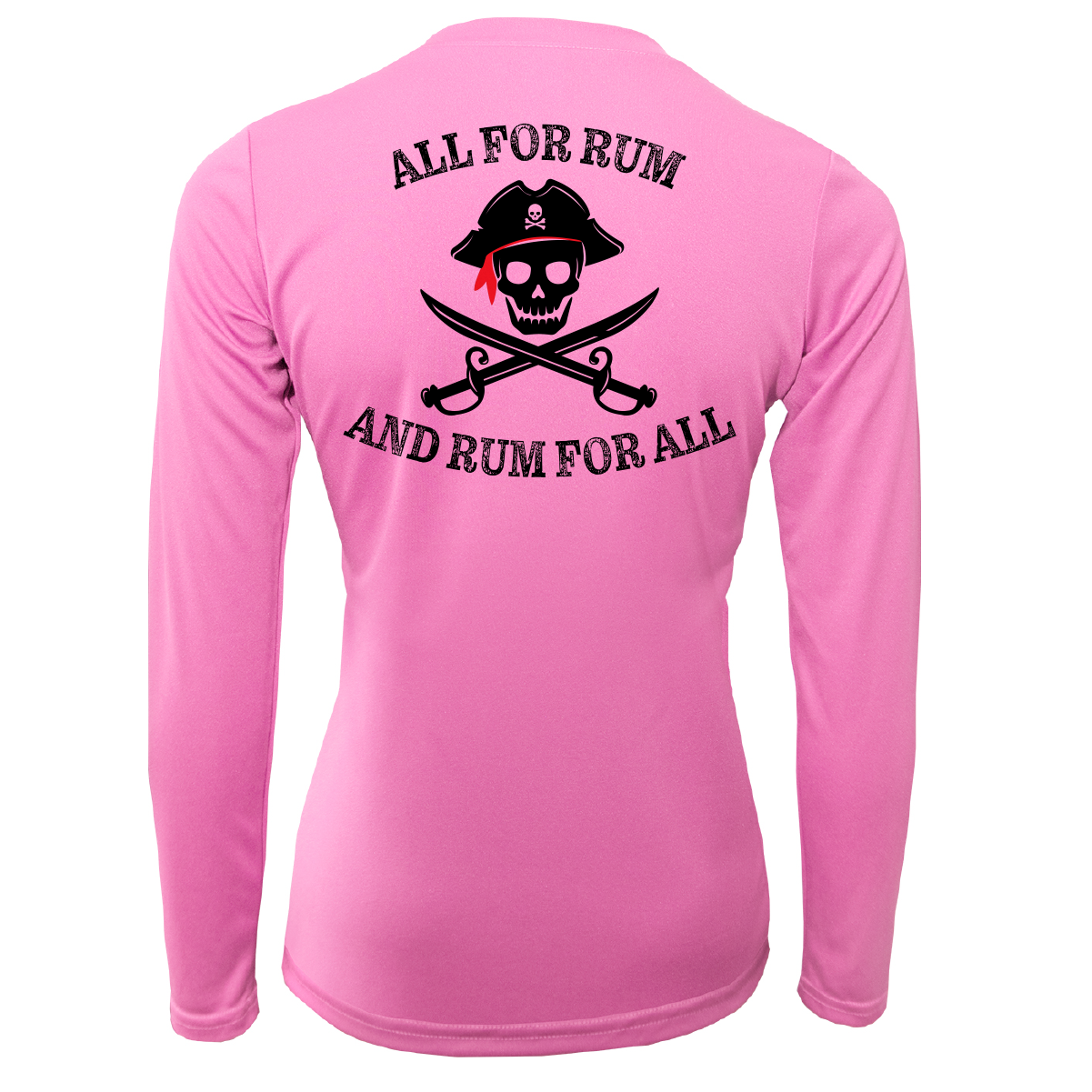 Florida Freshwater Born "All For Rum and Rum For All" Women's Long Sleeve UPF 50+ Dry-Fit Shirt