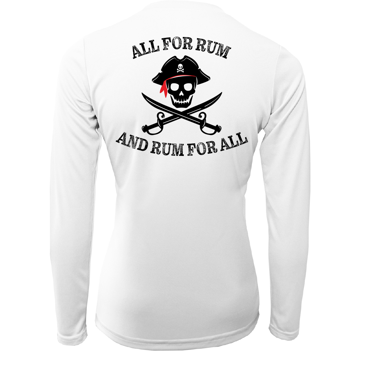 Michigan Freshwater Born "All For Rum and Rum For All" Women's Long Sleeve UPF 50+ Dry-Fit Shirt
