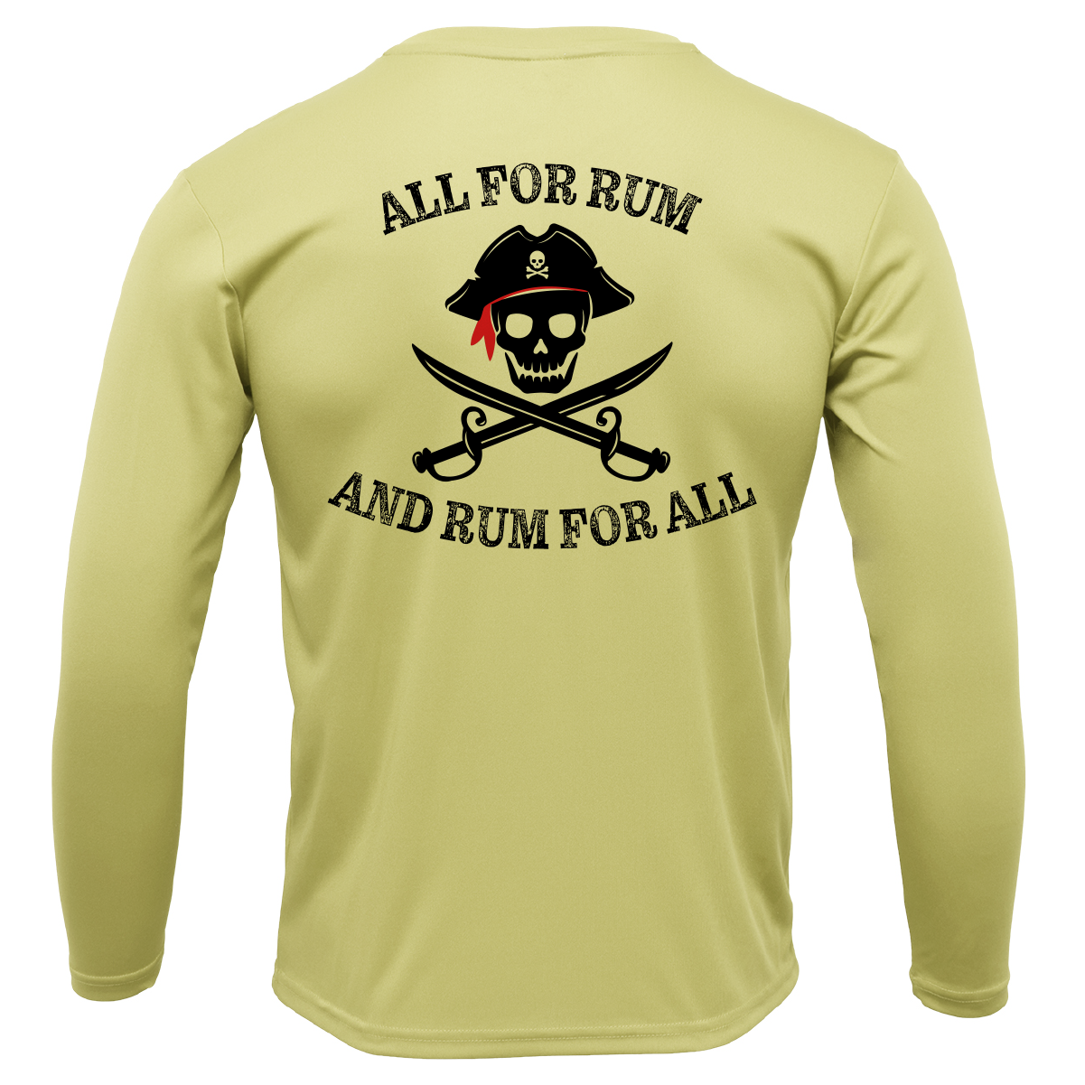Texas Freshwater Born "All For Rum and Rum For All" Girl's Long Sleeve UPF 50+ Dry-Fit Shirt