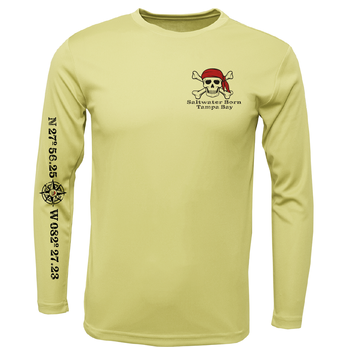 Tampa Bay, FL "All For Rum and Rum For All" Men's Long Sleeve UPF 50+ Dry-Fit Shirt