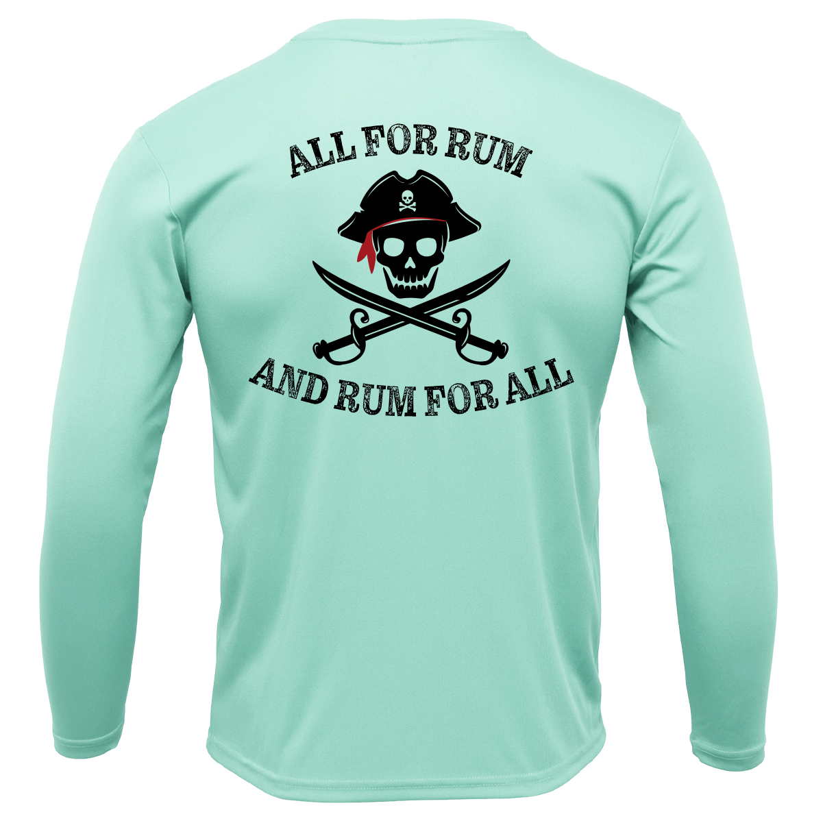 Georgia Freshwater Born "All For Rum and Rum For All" Men's Long Sleeve UPF 50+ Dry-Fit Shirt