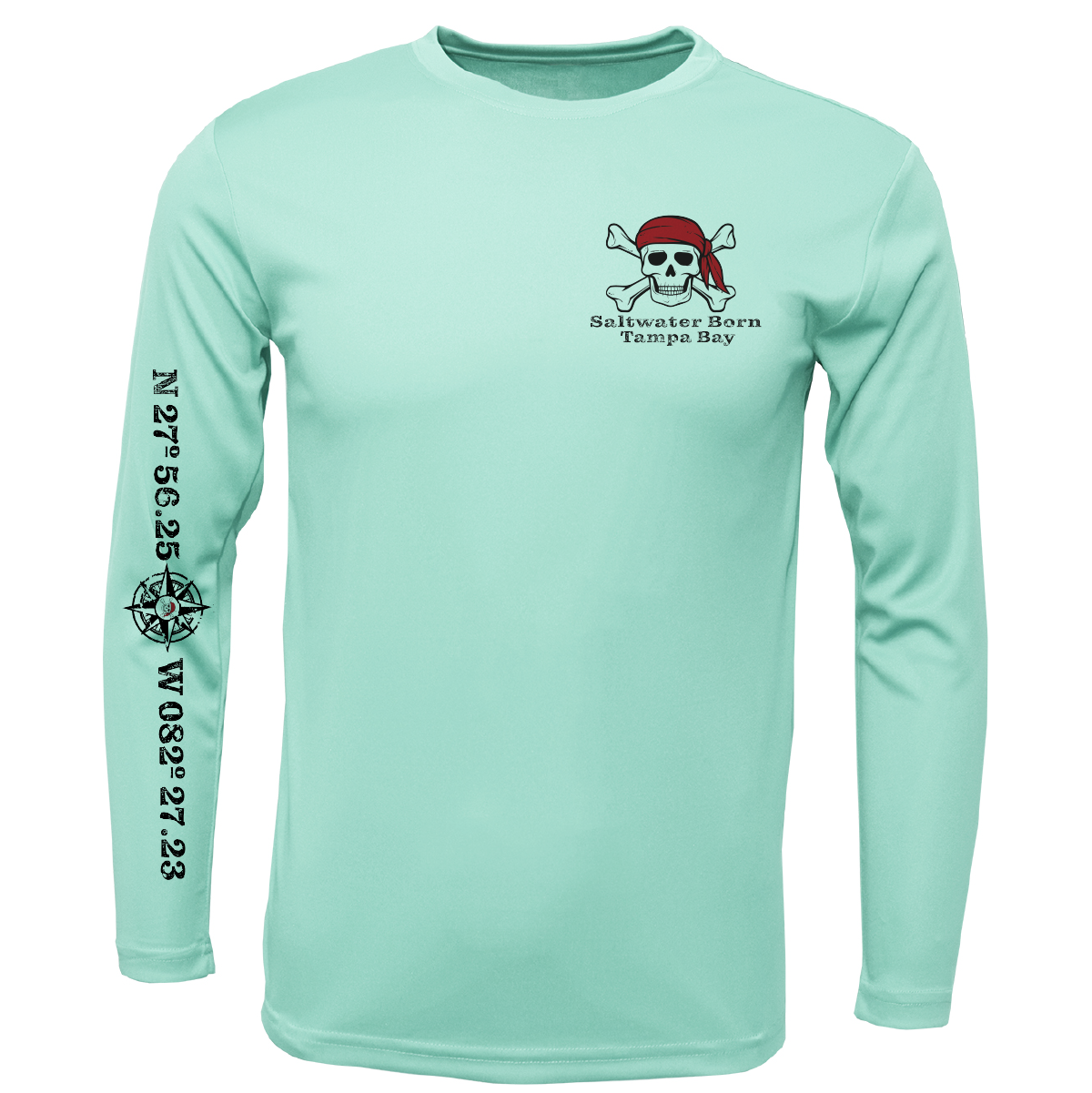Tampa Bay, FL "All For Rum and Rum For All" Men's Long Sleeve UPF 50+ Dry-Fit Shirt