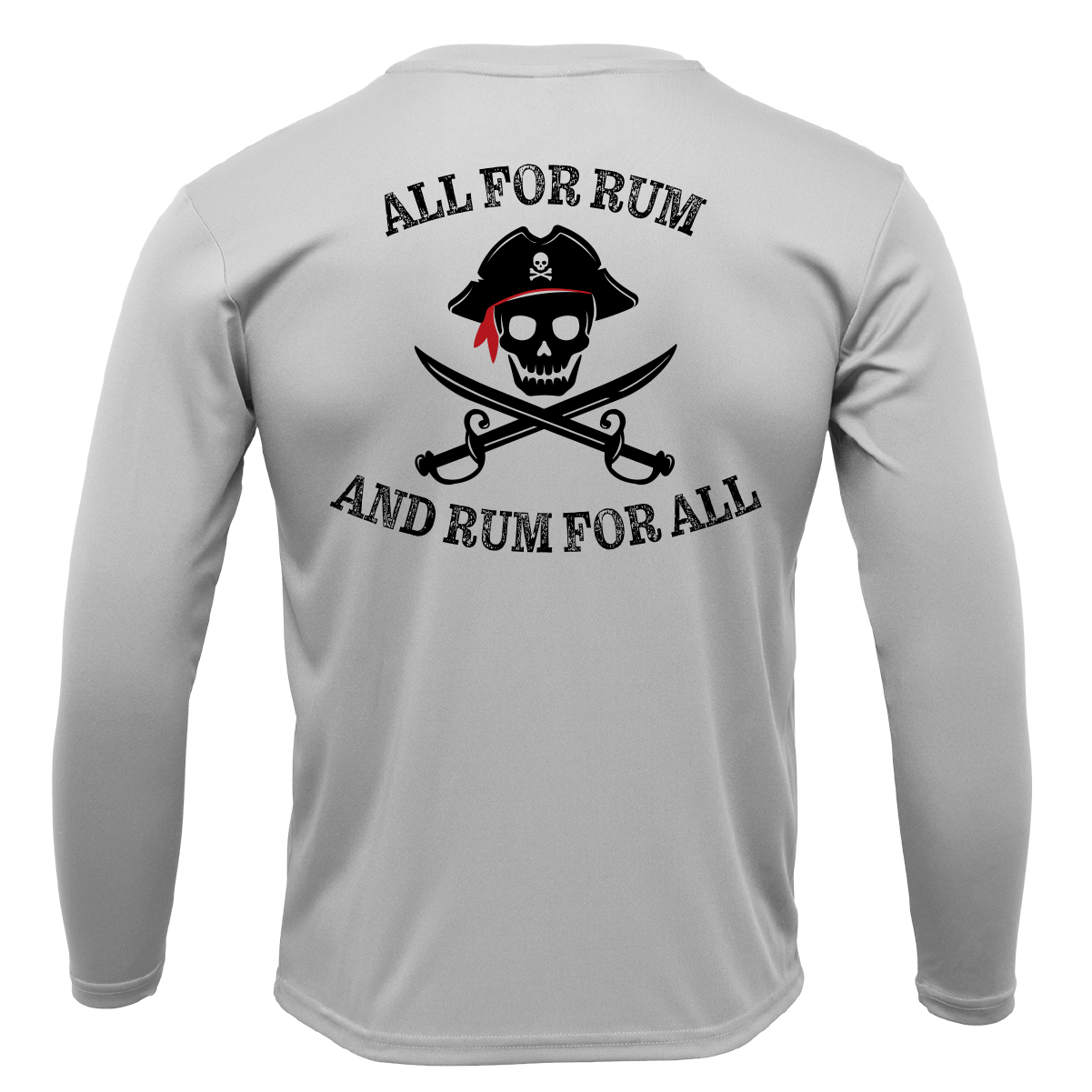 Tampa Bay, FL "All For Rum and Rum For All" Men's Long Sleeve UPF 50+ Dry-Fit Shirt