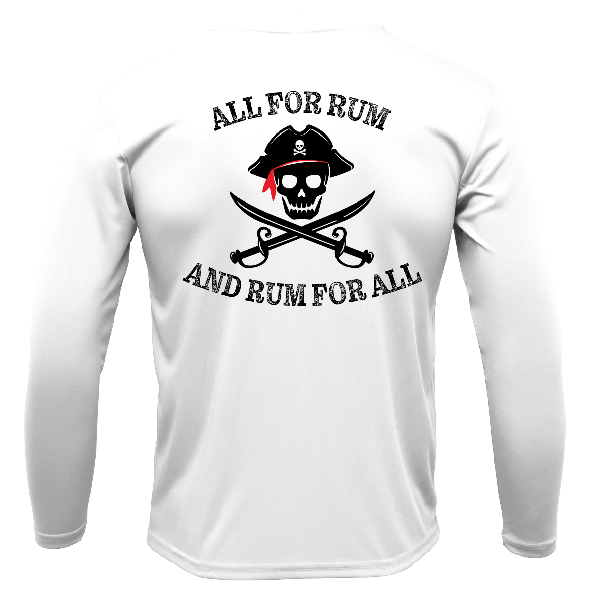 Texas Freshwater Born "All For Rum and Rum For All" Girl's Long Sleeve UPF 50+ Dry-Fit Shirt
