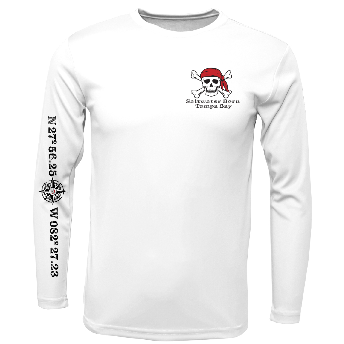 Tampa Bay, FL Blackbeard Men's Long Sleeve UPF 50+ Dry-Fit Shirt