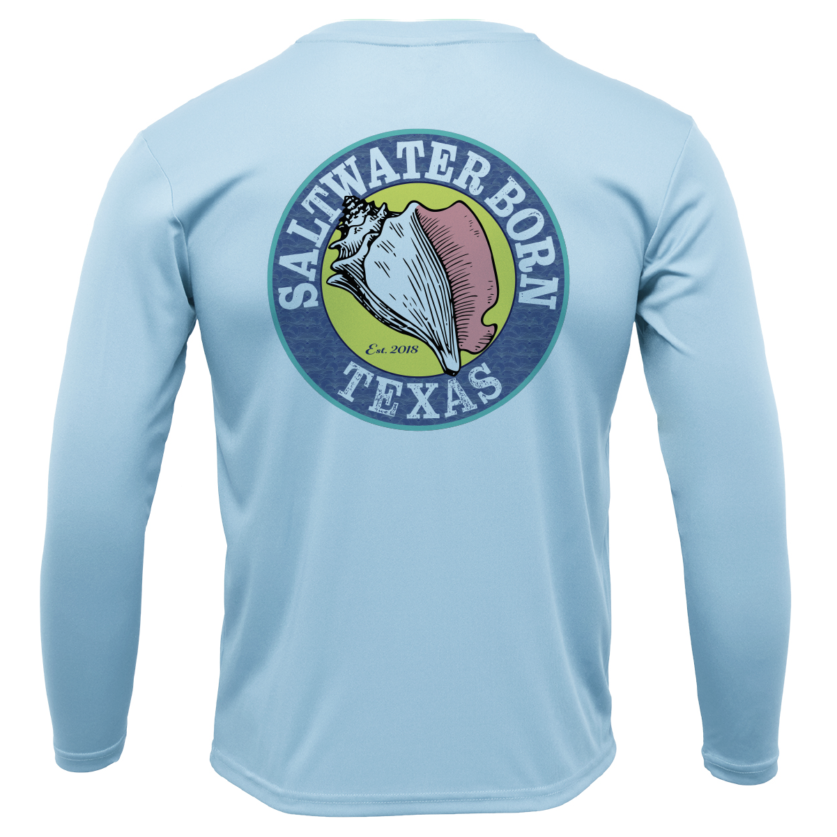 Texas Flag Men's Long Sleeve UPF 50+ Dry-Fit Shirt