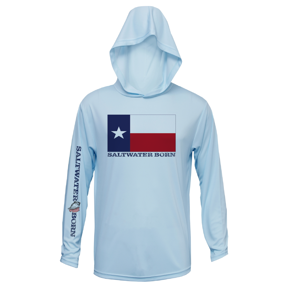 Texas Flag Long Sleeve UPF 50+ Dry-Fit Hoodie