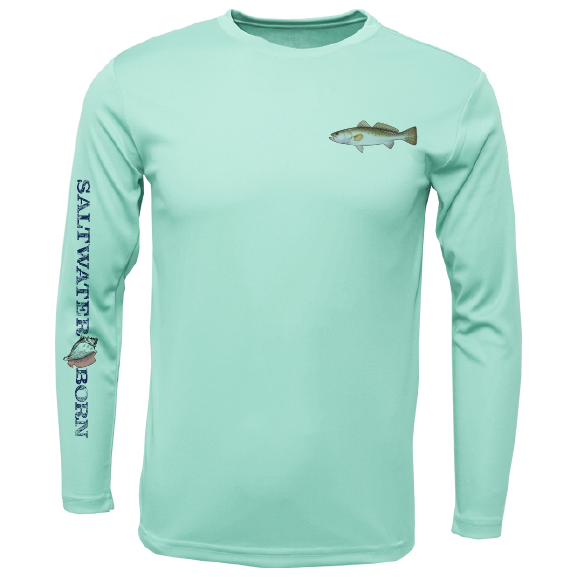 Trout on Chest Long Sleeve UPF 50+ Dry-Fit Shirt